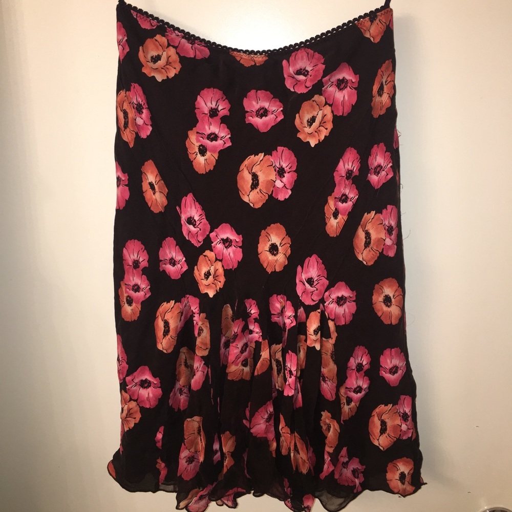 Alfani Silk Floral Slip Skirt